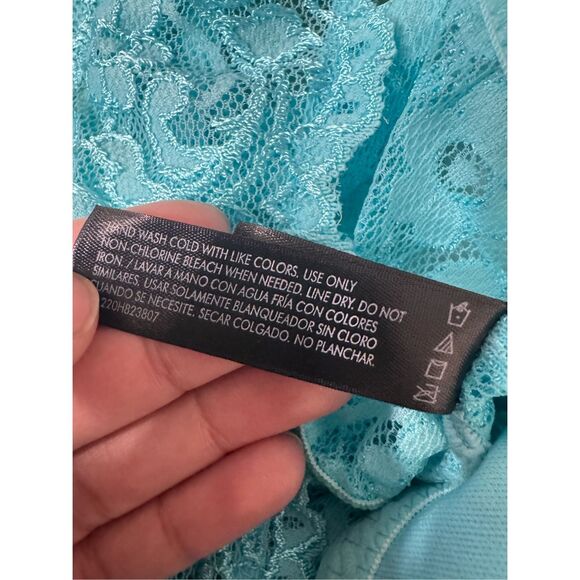 Smart & Sexy Lace Bralette Turquoise Blue Size Small - Picture 5 of 8